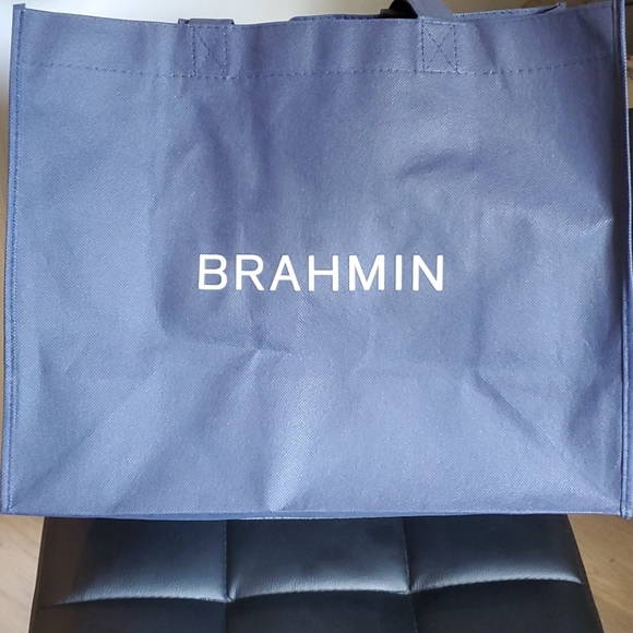 💲SOLD🧾Brahmin Medium Satchel in Tan Gustavo - Picture 10 of 10